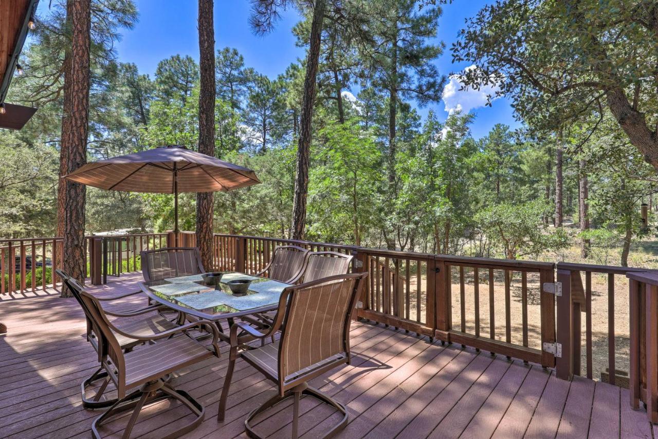 Rustic-Chic Prescott Cabin With Deck In Wooded Area! Екстериор снимка